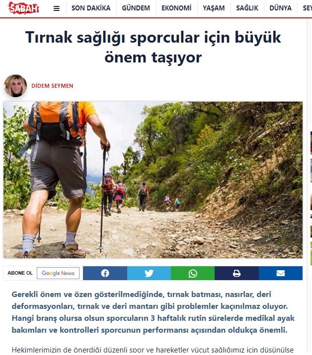 sabah, haber, sağlık, zehra albayrak, didem seymen, podolog